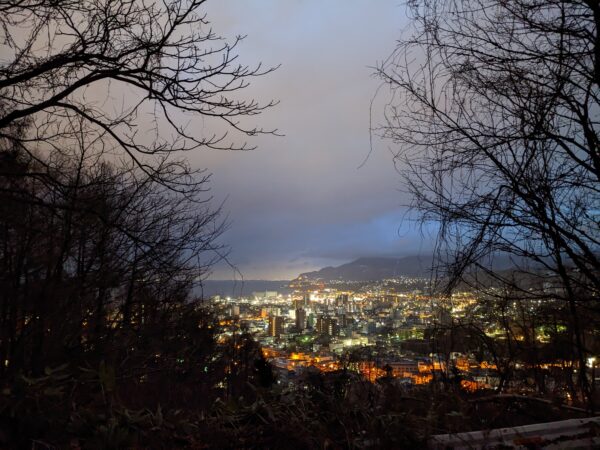 小樽の独身旅－夜の展望台