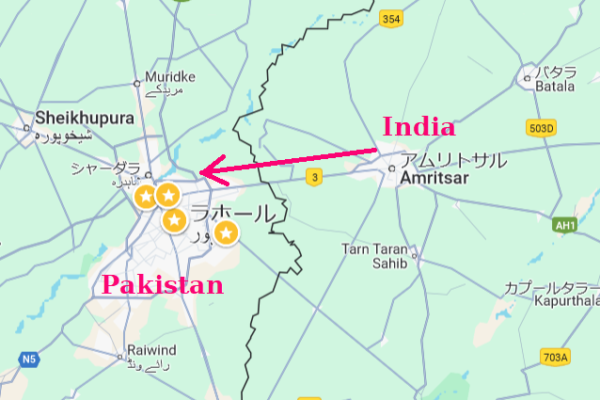 インドパキスタン国境越え－旅立ち